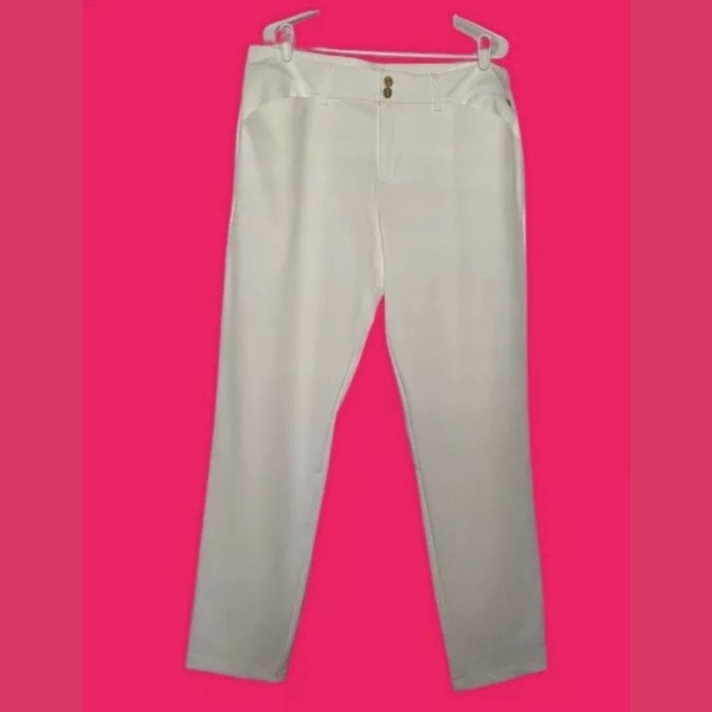 NWT Lilly Pulitzer Cameron Pant Size 16 Resort White UPF 50+ Style #007533